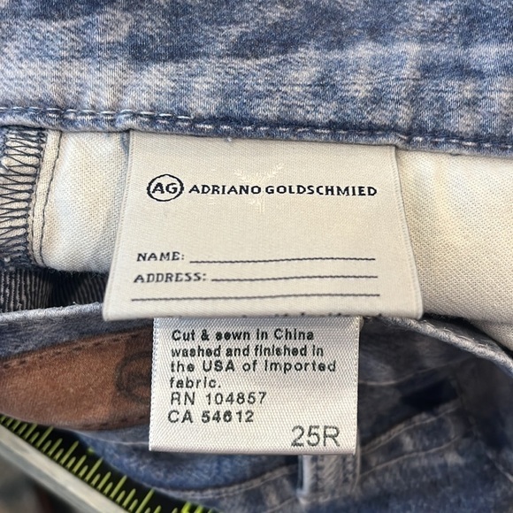 AG The Drew Straight Leg Boyfriend Digital Printed Photo Real jeans 25R - Picture 10 of 12